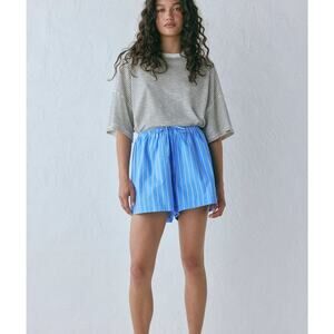 VRG GRL Annika Shorts in Cornflower Stripe Womans AUS6 US XS
